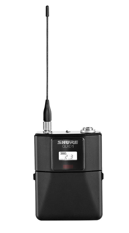 Shure QLXD1 Bodypack Transmitter for QLX-D Digital Wireless Systems, Receiver Sold Separately, H50 Band