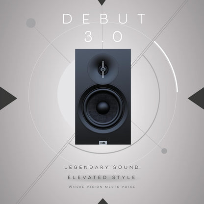 ELAC Debut 3.0 DC53-BK Center Channel Speaker, Black Ash - 1” Aluminum Dome Tweeter & Dual 5.25” Aramid Fiber Woofers - 2-Way Bass Reflex - 57Hz to 38KHz Response