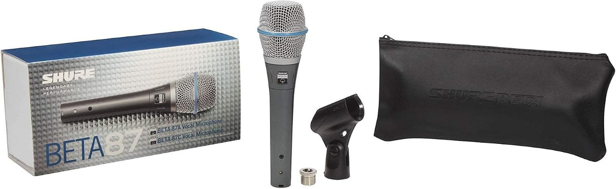 Shure BETA 87A Condenser Vocal Microphone with Pop Filter