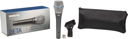 Shure BETA 87A Condenser Vocal Microphone with Pop Filter