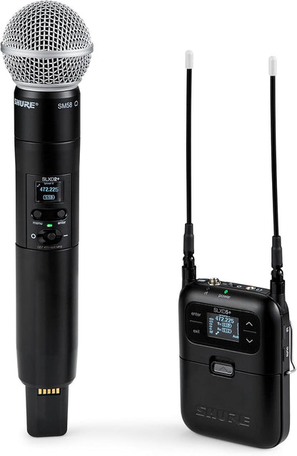 Shure SLXD25+ Portable Wireless System with SM58 Capsule - G57 Band