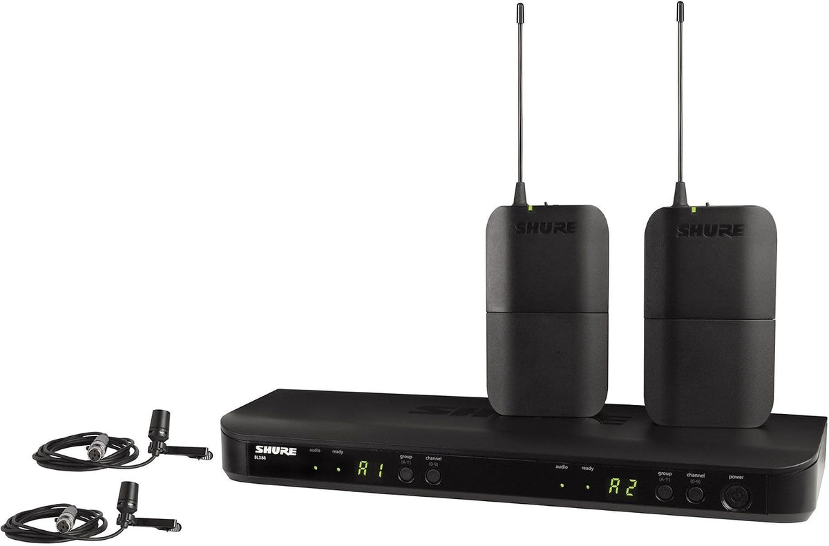 Shure BLX188/CVL Dual Wireless Lavalier System - H9 Band