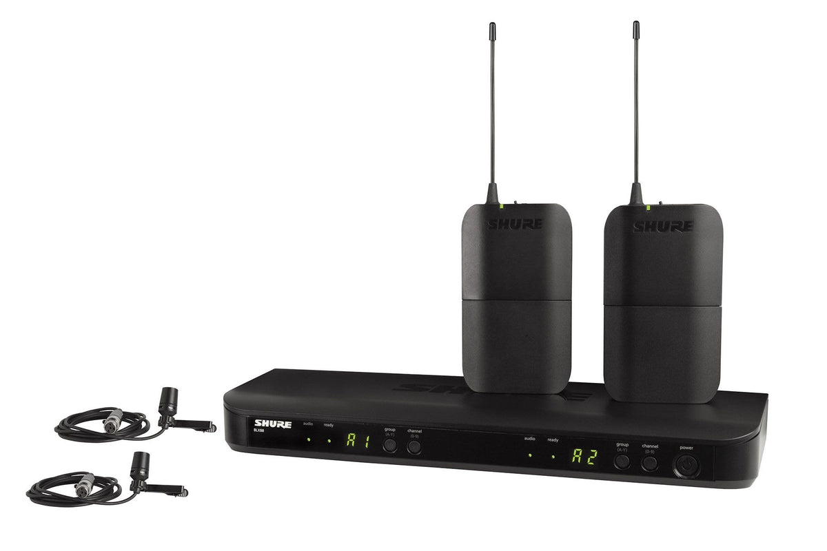 Shure BLX188/CVL Dual Wireless Lavalier System - H9 Band