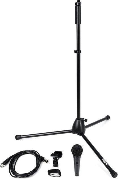 Shure PGA58 Dynamic Microphone - Handheld Mic for Vocals with Cardioid Pick-up Pattern, Discrete On/Off Switch, Stand Adapter and Zipper Pouch (PGA58-XLR)