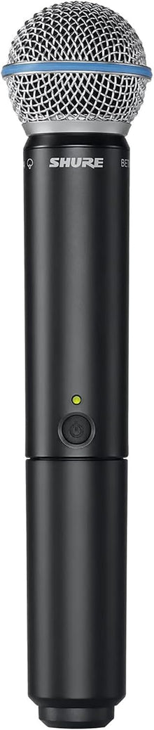 Shure BLX288/B58 Dual-Channel Wireless Audio System H9 Band (512–542 MHz) – BLX88 Receiver, (2) BLX2 Transmitters with Beta 58A Mic, Up to 14 Hr Battery, 300 ft Range