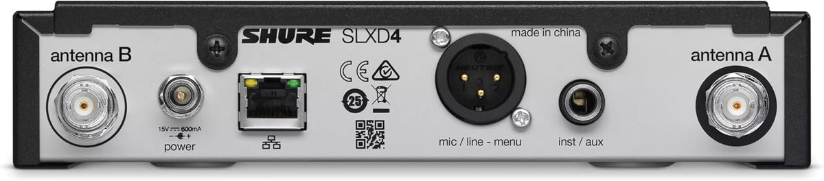 Shure SLXD124/85M Wireless Handheld and Lavalier Microphone Combo System - J52 Band