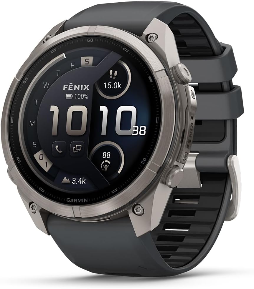 Garmin fēnix® 9 Pro, inReach®, Titanium, 51mm, Graphite/Black