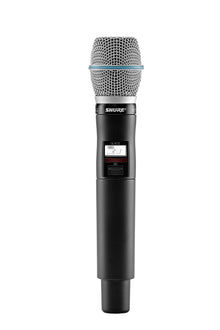 Shure QLXD2/B87A Handheld Transmitter with BETA 87A Vocal Mic Capsule - for use with QLX-D Digital Wireless Microphone Systems, Receiver Sold Separately | G50 Band (QLXD2/B87A=-G50)