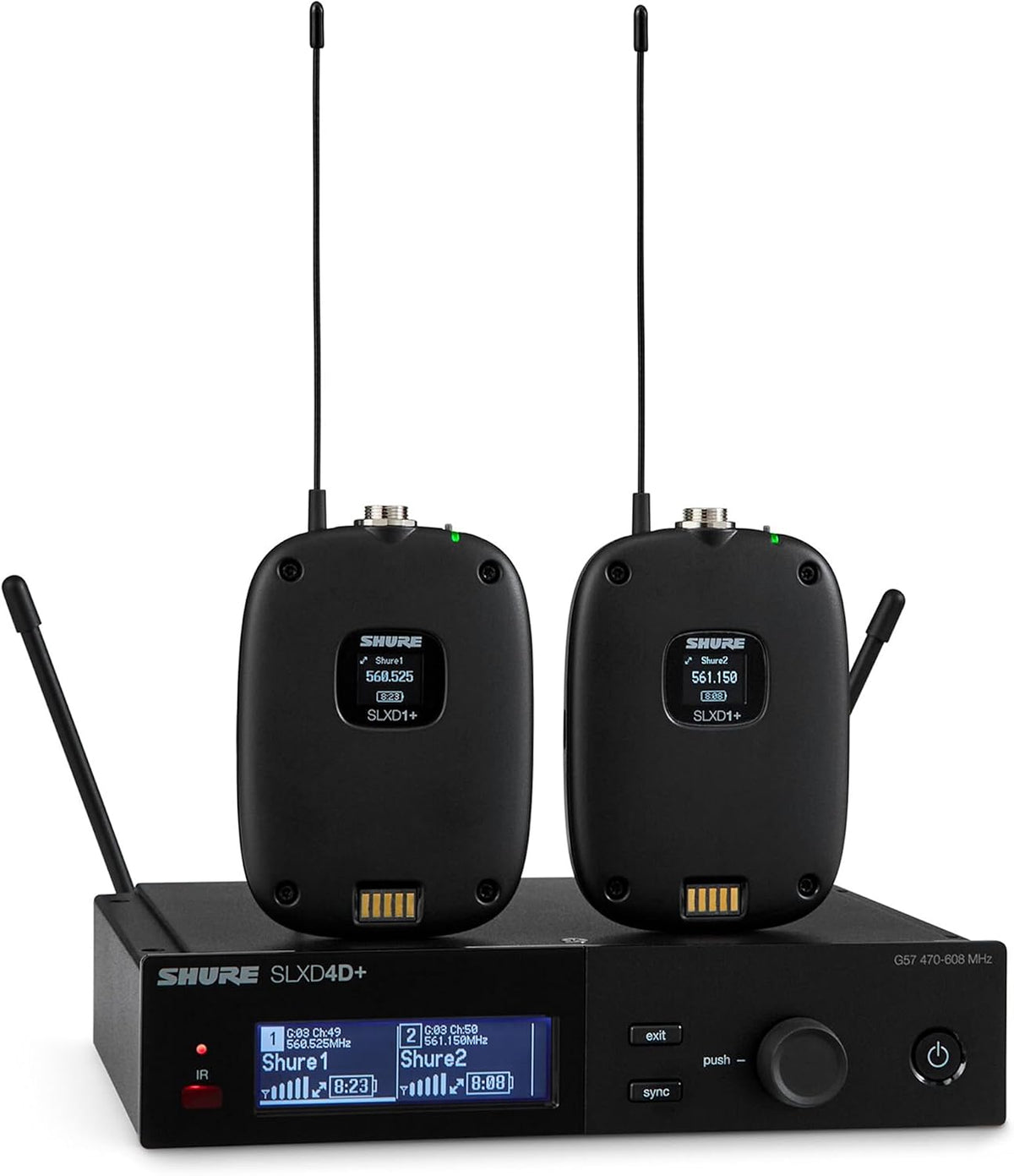 Shure SLXD14D+ Dual Digital Wireless System - G57 Band