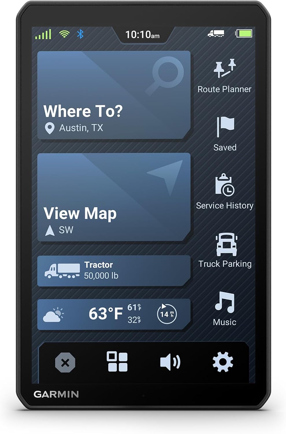 Garmin dēzl™ OTR820, Large 8” GPS Truck Navigator | Crisp High-Resolution Touchscreen Display, Expert Arrival Planning, Custom Truck Routing