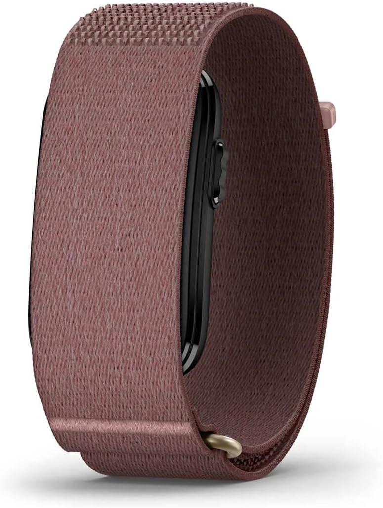 Garmin CIRQA™ Smart Band, No Subscription, L-XL Mauve | Screenless Health & Fitness Tracker, No Subscription Required, Automatically Detects a Variety of Activities