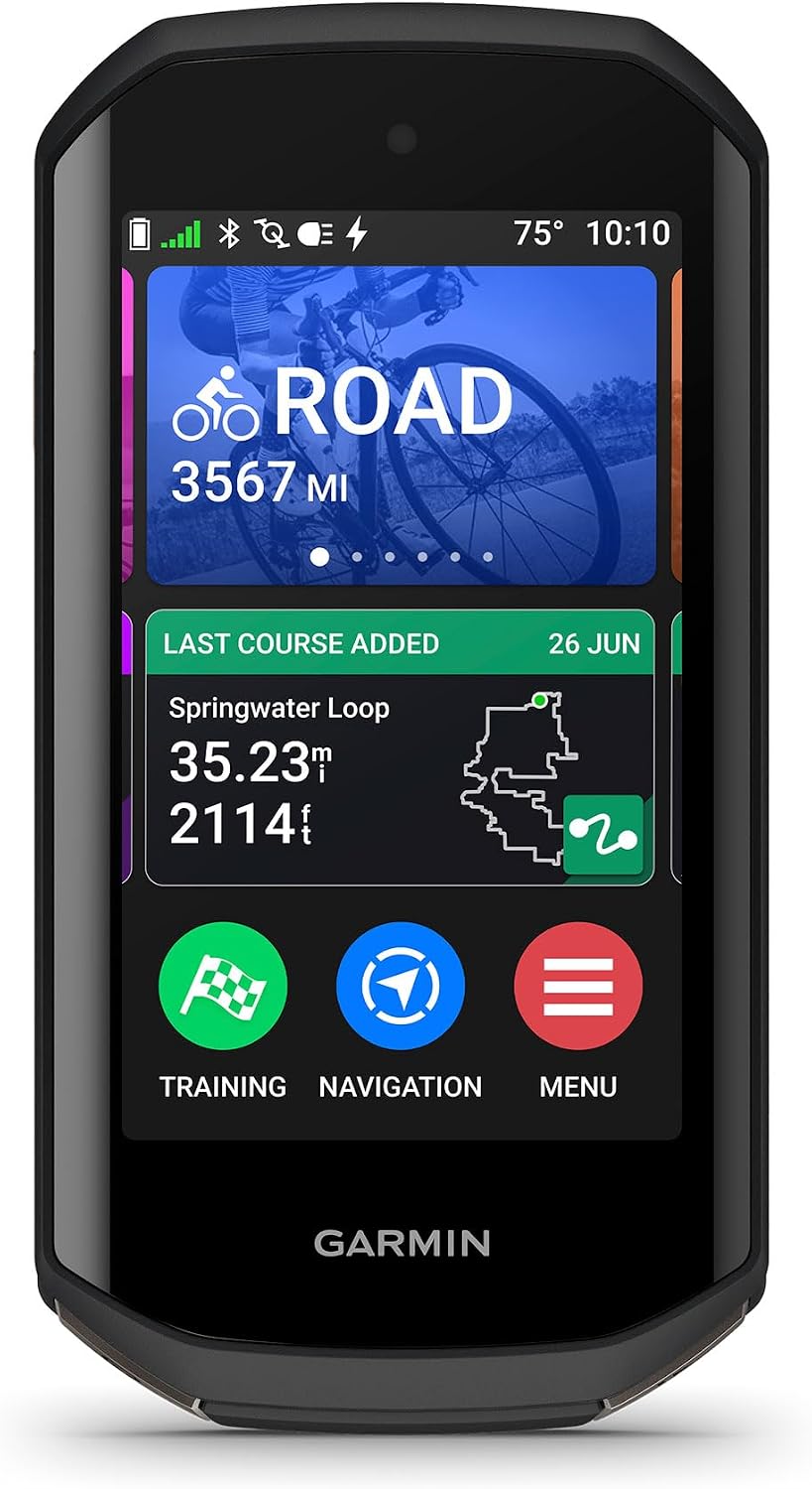 Garmin Edge® 1050, Premium Cycling Computer | Large & Vivid Touchscreen, Advanced Cycling Metrics, Built-In Speaker, Garmin Coach, Groupride, Road Hazard Alerts
