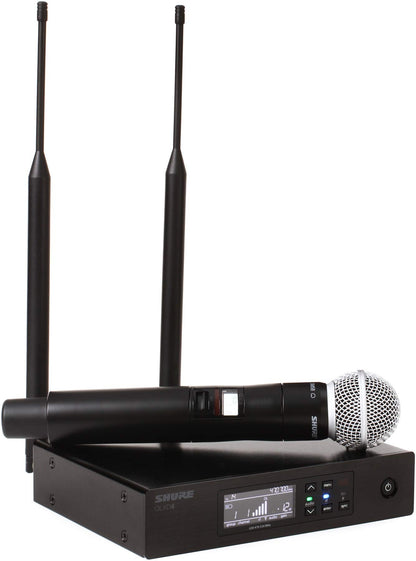 Shure QLXD2 Handheld Transmitter with SM58 Vocal Mic Capsule for QLX-D Digital Wireless Systems, Receiver Sold Separately, H50 Band