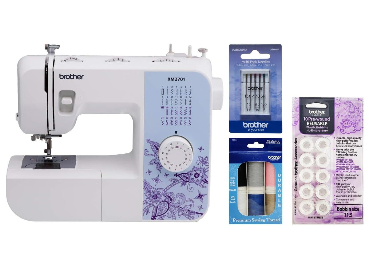 Brother Sewing Machine, XM2701, Portable Sewing Machine, 27 Stitches