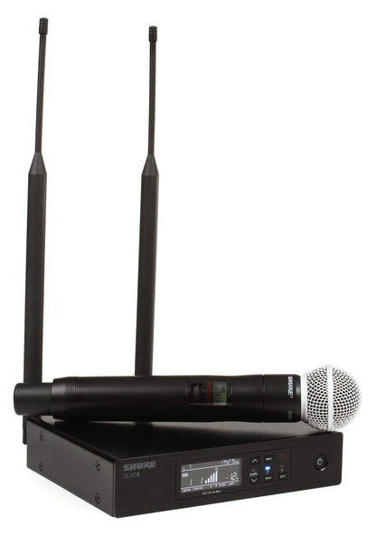 Shure QLXD2 Handheld Transmitter with SM58 Vocal Mic Capsule for QLX-D Digital Wireless Systems, Receiver Sold Separately, H50 Band