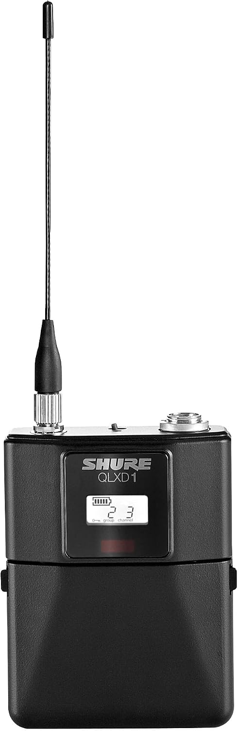 Shure QLXD1 Bodypack Transmitter for QLX-D Digital Wireless Systems, Receiver Sold Separately, H50 Band