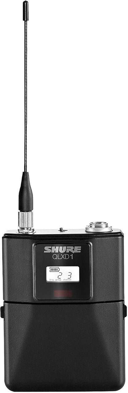 Shure QLXD1 Bodypack Transmitter for QLX-D Digital Wireless Systems, Receiver Sold Separately, H50 Band