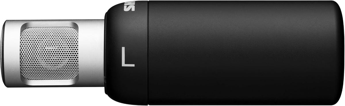 Shure MoveMic 88+ Wireless Stereo Microphone for iPhone & Android - Portable Video Recording Mic with 4 Polar Patterns, DSP Audio Controls & Direct-to-Phone Connectivity, Black