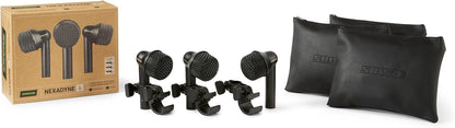 Shure Nexadyne 6 Tom/Snare Drum Microphone with Revonic Technology - Supercardioid Dynamic Mic for Pro Performance, Enhanced Isolation & Noise Reduction, Dual-Engine Transducers, Three Pack (NXN6-3PK)