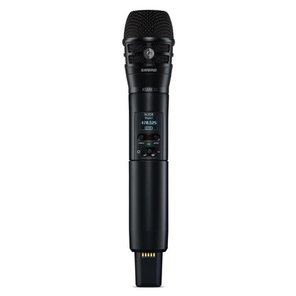 Shure SLXD2/K8B Handheld Transmitter with KSM8 Black Vocal Mic Capsule - for use with SLX-D Digital Wireless Microphone Systems, Receiver Sold Separately | G58 Band (SLXD2/K8B=-G58)