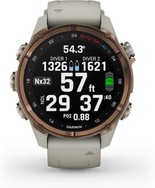 Garmin Descent™ Mk3i, Watch-Style Dive Computer, 43mm, French Gray | Subwave Sonar Networking, Multiple Dive Modes, Dive Focused Design, Dive Readiness Tool, Built-In Flashlight, Dive Log