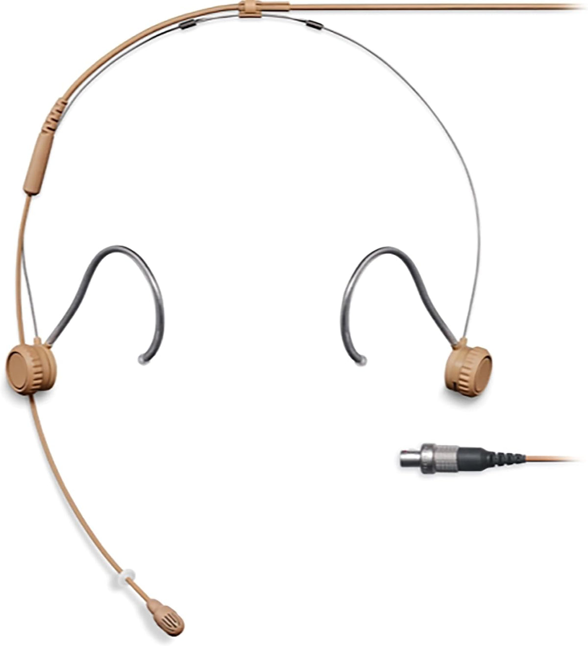 Shure TwinPlex TH53T/O-MTQG Omnidirectional Headset Microphone with TA4F Connector - Tan