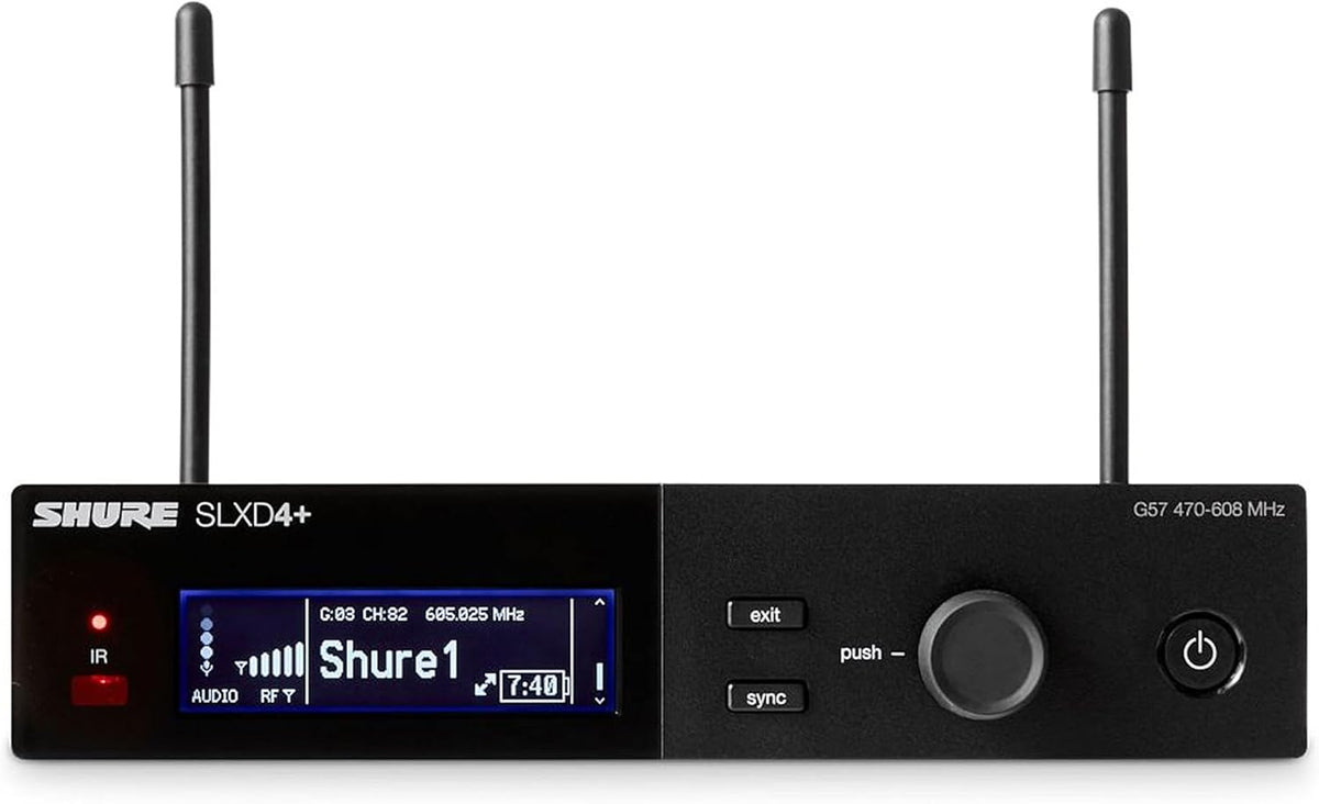Shure SLXD4+ Single-Channel Digital Wireless Receiver