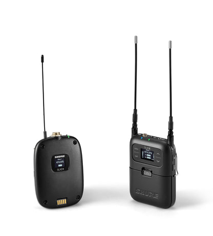 Shure SLXD15 Portable Digital Wireless Bodypack System with SLXD1 Bodypack Transmitter and SLXD5 Single-Channel Portable Receiver - Microphone/Instrument Cable Sold Separately | G58 Band (SLXD15-G58)
