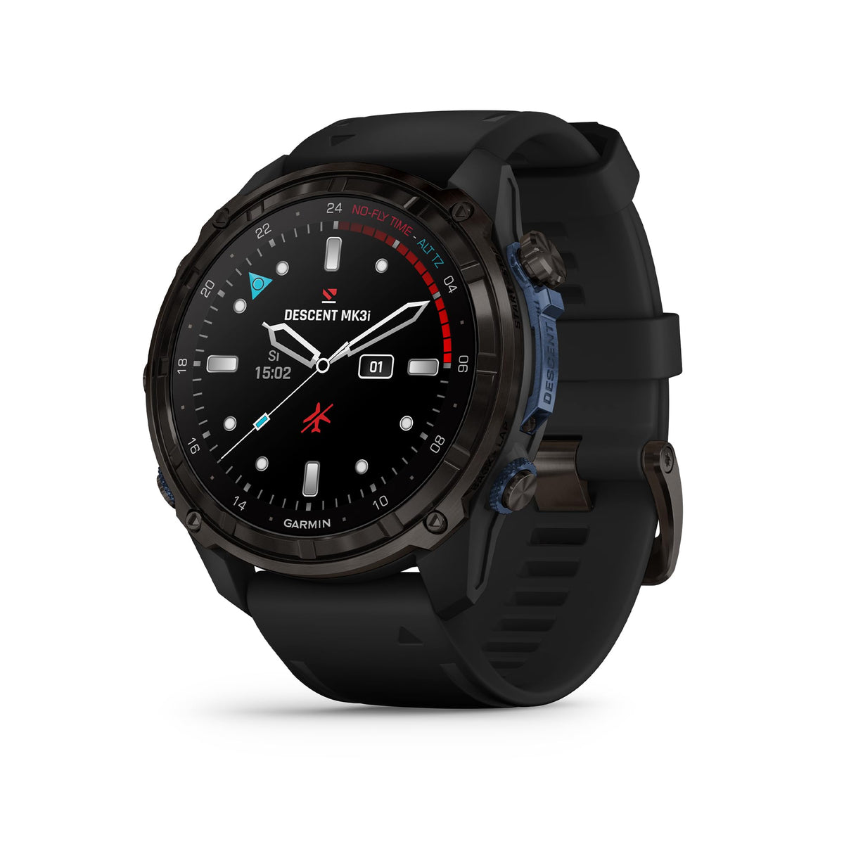 Garmin Descent™ Mk3, Watch-Style Dive Computer, 43mm, Fog Gray | Subwave Sonar Networking, Multiple Dive Modes, Dive Focused Design, Dive Readiness Tool, Built-In Flashlight, Dive Log
