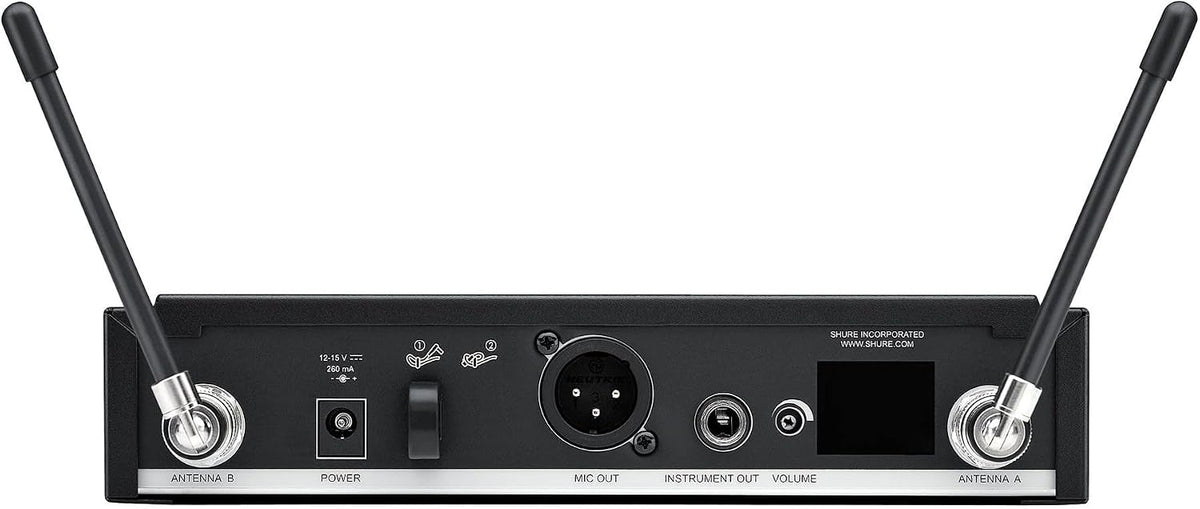 Shure BLX14R/W85M Rack-Mount Lavalier Audio System H10 Band (542–572 MHz) – BLX4R Receiver, BLX1 Bodypack & WL185m Cardioid Lavalier Mic, Up to 14 Hr Battery, 300 ft Range