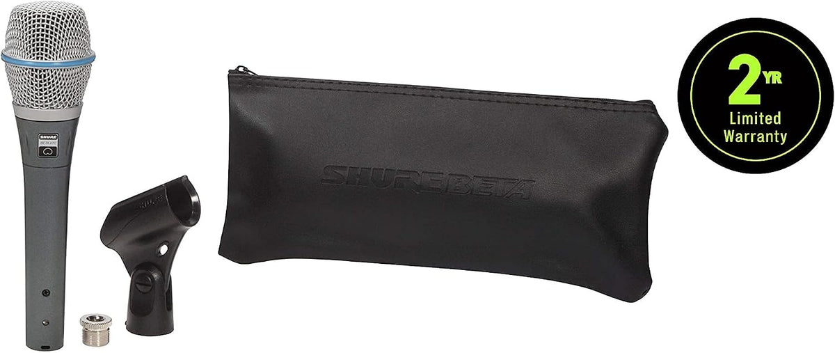Shure BETA 87A Condenser Vocal Microphone with Pop Filter