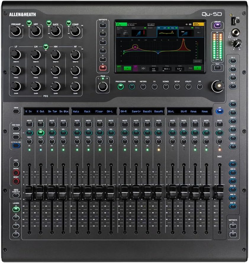 Allen & Heath Qu-5D 38-In/24-Out 96kHz Dante Digital Mixer