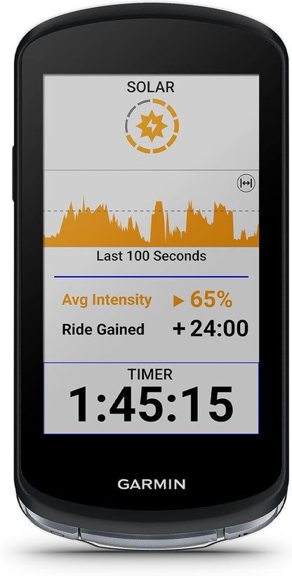 Garmin Edge® 1040 Solar, GPS Bike Computer with Solar Charging Capability