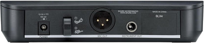Shure BLX14/CVL Lavalier Audio System H9 Band (512–542 MHz) – BLX4 Receiver, BLX1 Bodypack & CVL Clip-On Lavalier Mic, Up to 14 Hr Battery, 300 ft Range