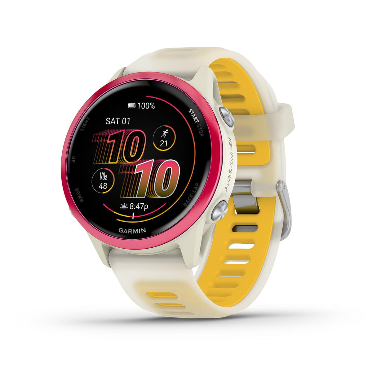 Garmin Forerunner® 570, 42mm, Aluminum, Black | Smaller-Sized Advanced GPS Running & Triathlon Smartwatch, AMOLED Display, Training & Recovery Features