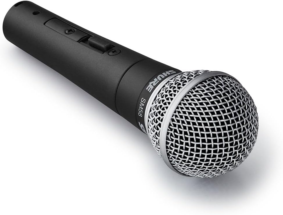 Shure SM58S Pro XLR Dynamic Vocal Microphone with On/Off Switch