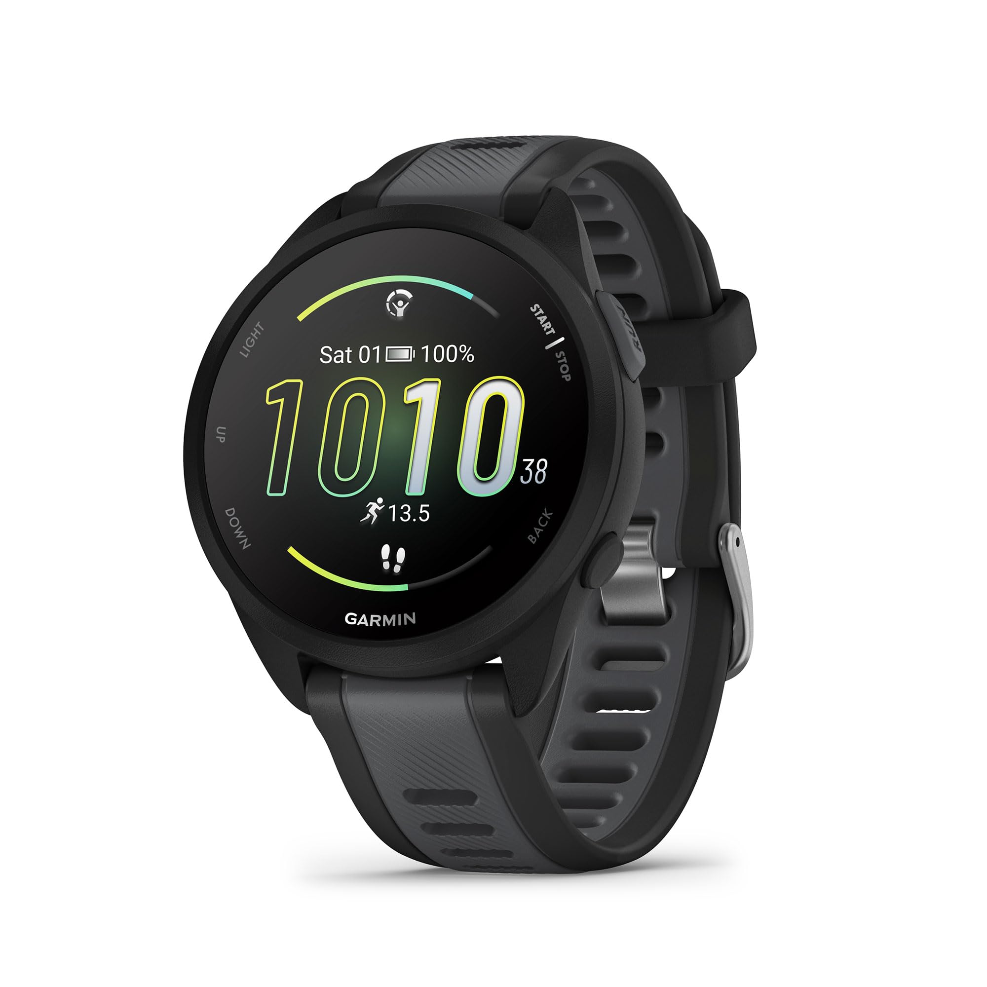 Garmin Forerunner® 165 Music, Running Smartwatch, 43mm, Turquoise | Music On Your Wrist, Essential Training & Recovery Features, Built-In GPS for Distance, Pace & Speed, Garmin Coach