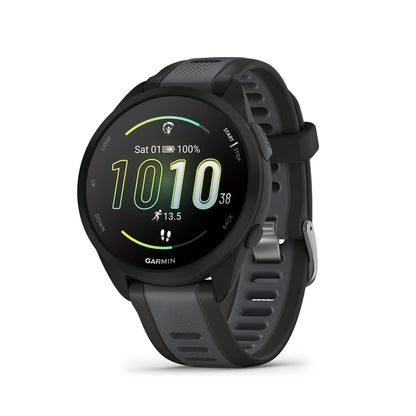 Garmin Forerunner® 165, Running Smartwatch, 43mm, Whitestone | Essential Training & Recovery Features, Built-In GPS for Distance, Pace & Speed, Garmin Coach, Daily Suggested Workouts