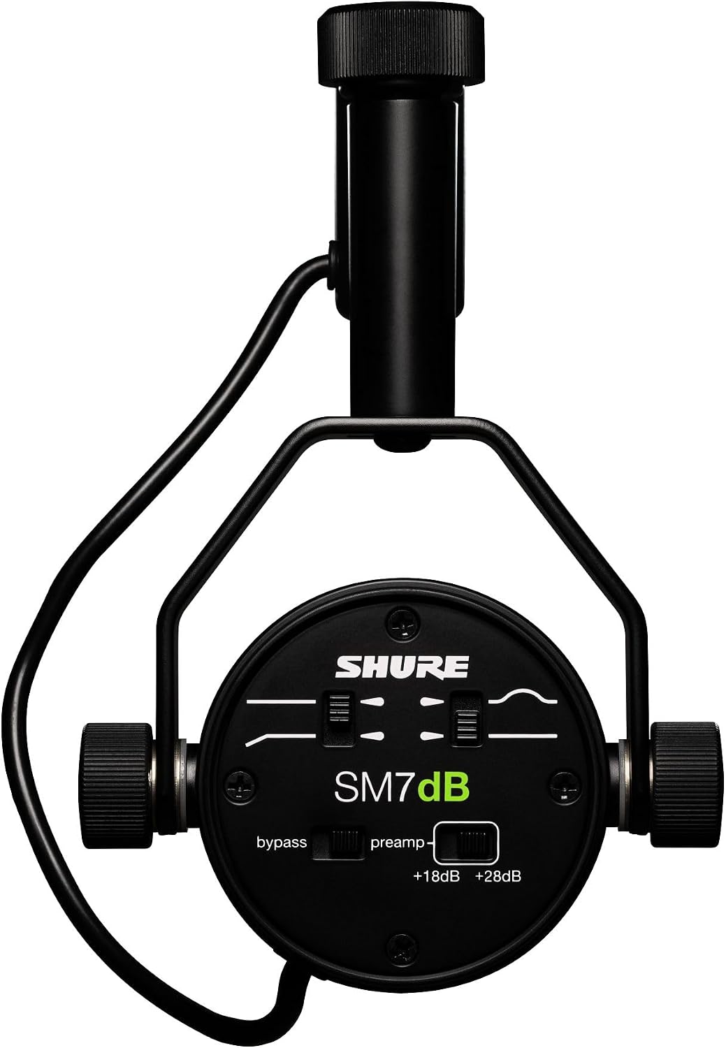 Shure SM7dB Dynamic Vocal Mic with Preamp for Streaming - Black