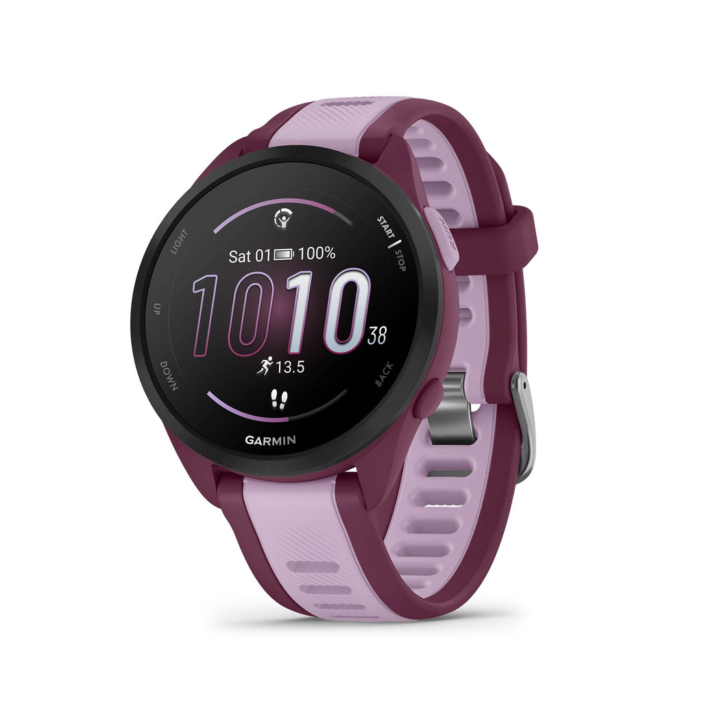 Garmin Forerunner 165, Running Smartwatch, Colorful AMOLED Display, Training Metrics and Recovery Insights, Black