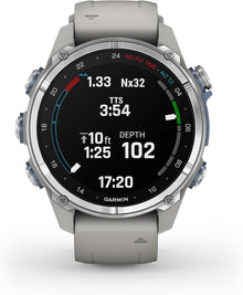 Garmin Descent™ Mk3, Watch-Style Dive Computer, 43mm, Fog Gray | Subwave Sonar Networking, Multiple Dive Modes, Dive Focused Design, Dive Readiness Tool, Built-In Flashlight, Dive Log