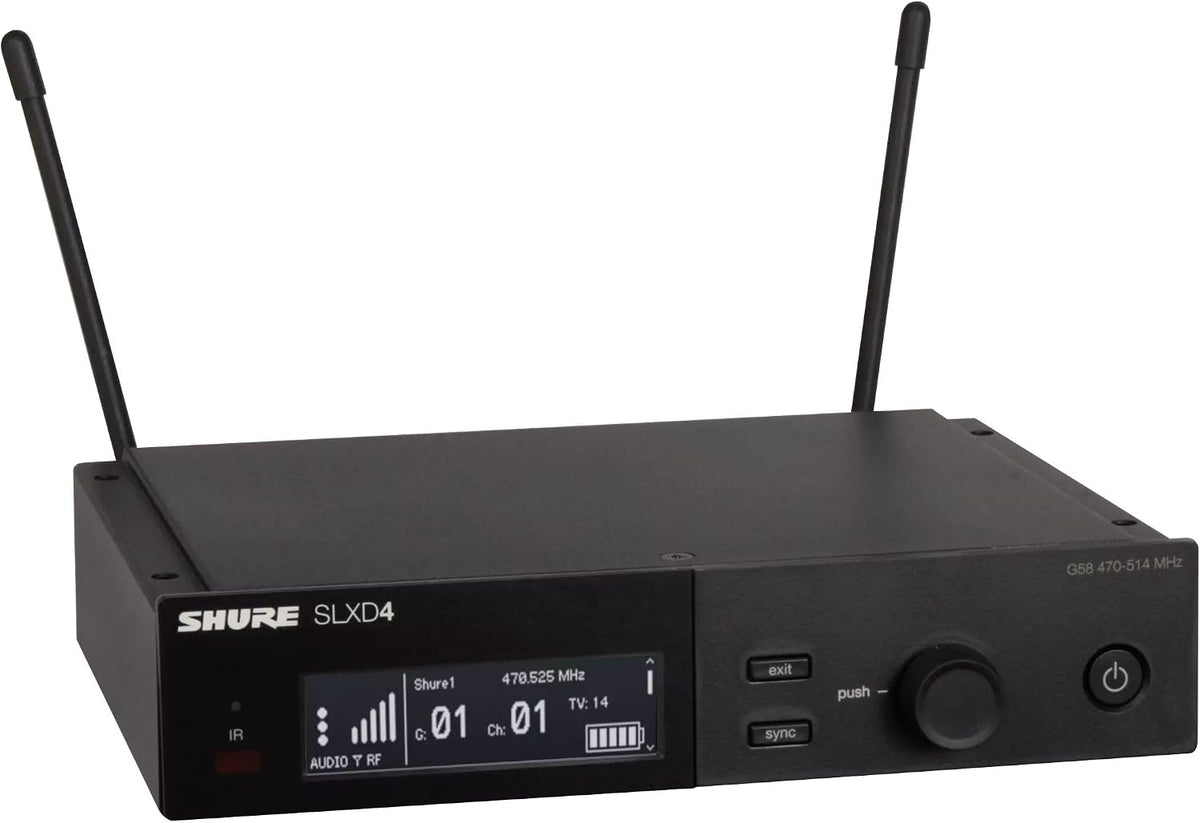 Shure SLXD124/85M Wireless Handheld and Lavalier Microphone Combo System - J52 Band