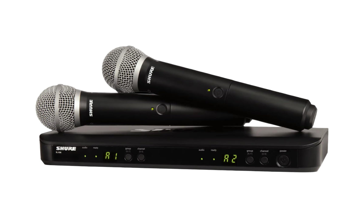 Shure BLX288/PG58 Dual Wireless Vocal System - H11 Band