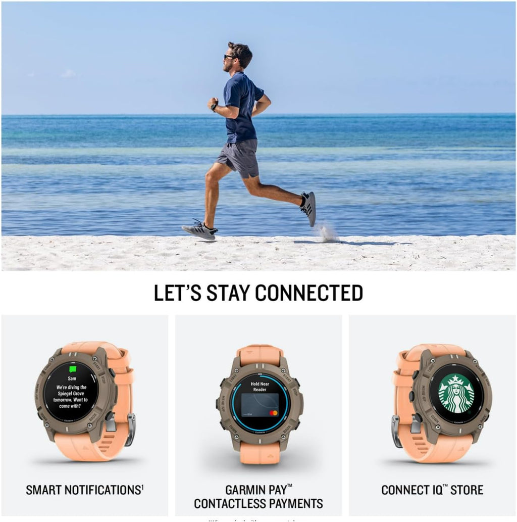 Garmin Descent™ G2, Watch-Style Dive Computer, 46mm, Paloma | AMOLED Display, Built for Diving, Multiple Dive Modes, Dive Log, Eco-Friendly Design, Advanced Training Features