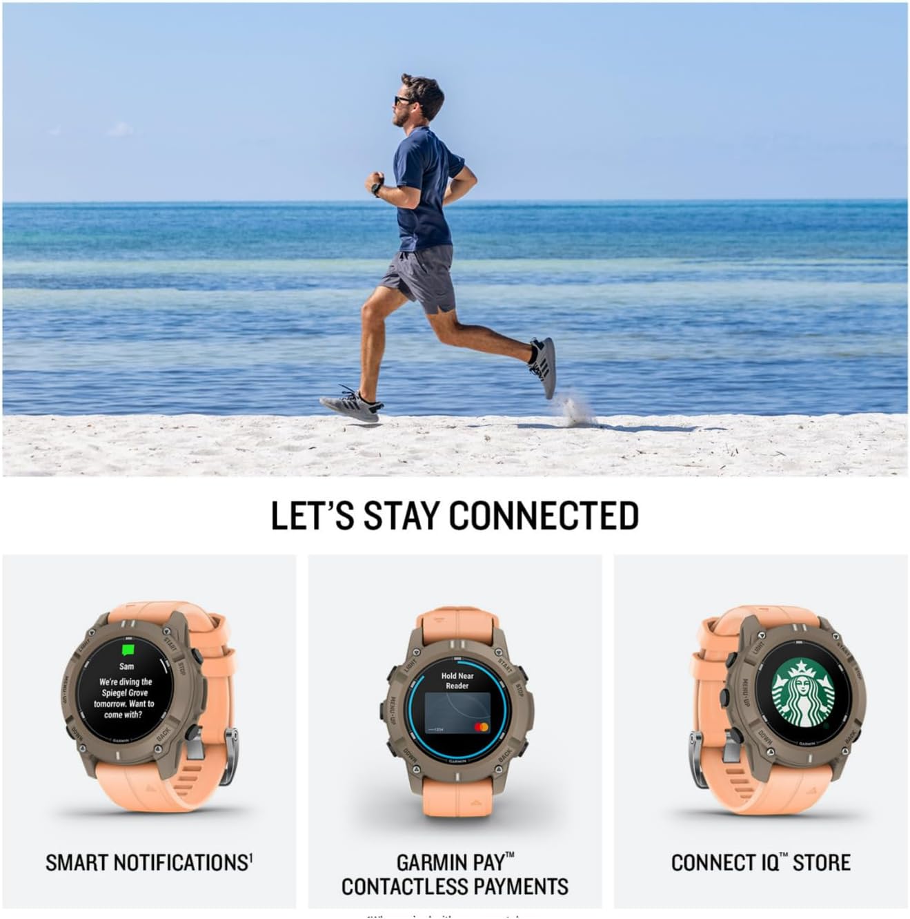 Garmin Descent™ G2, Watch-Style Dive Computer, 46mm, Paloma | AMOLED Display, Built for Diving, Multiple Dive Modes, Dive Log, Eco-Friendly Design, Advanced Training Features