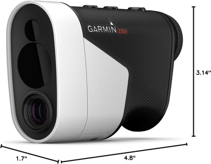 Garmin Approach Z82, Golf GPS Laser Range Finder, Accuracy Within 10” of The Flag, 2-D Course Overlays | Accuracy Within 10 ” of The Flag, 2-D Course Overlays