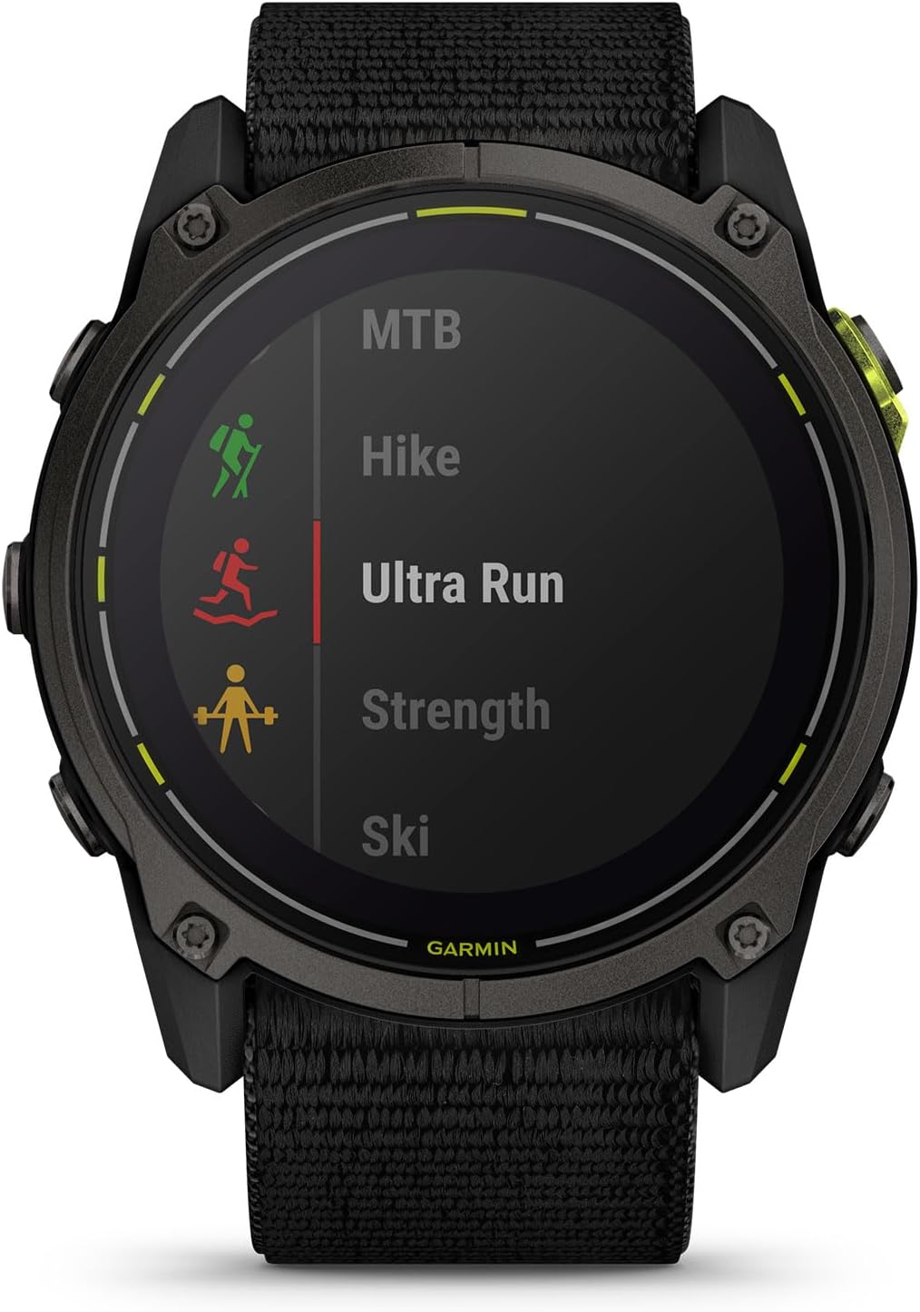 Garmin Enduro™ 3, Solar, 51 mm, Sapphire, Black UltraFit Nylon Strap | Ultraperformance GPS Smartwatch, Solar Charging, Advanced Training Metrics & Maps, , Round-Trip Routing, Built-In Flashlight