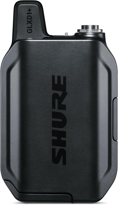 Shure GLXD14+ Dual Band Pro Digital Wireless System for Guitar and Bass - 12-Hour Battery Life, 100 ft Range | Includes 1/4" Jack Instrument Cable & Single Channel Receiver (GLXD14+-Z3)