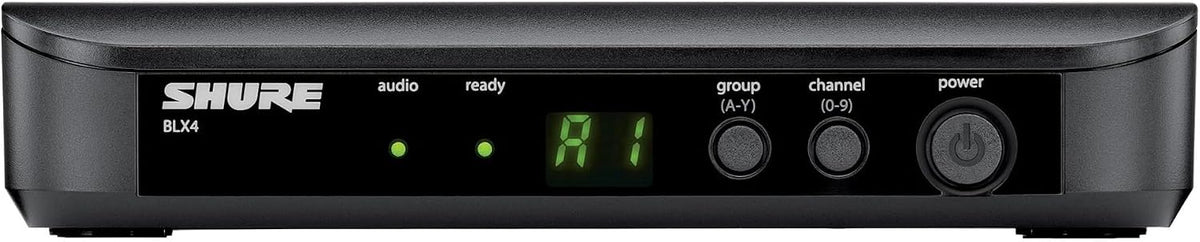 Shure BLX14/CVL Lavalier Audio System H11 Band (572–596 MHz) – BLX4 Receiver, BLX1 Bodypack & CVL Clip-On Lavalier Mic, Up to 14 Hr Battery, 300 ft Range