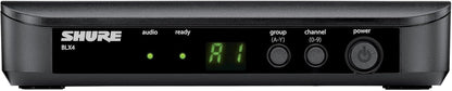 Shure BLX14/CVL Lavalier Audio System H11 Band (572–596 MHz) – BLX4 Receiver, BLX1 Bodypack & CVL Clip-On Lavalier Mic, Up to 14 Hr Battery, 300 ft Range